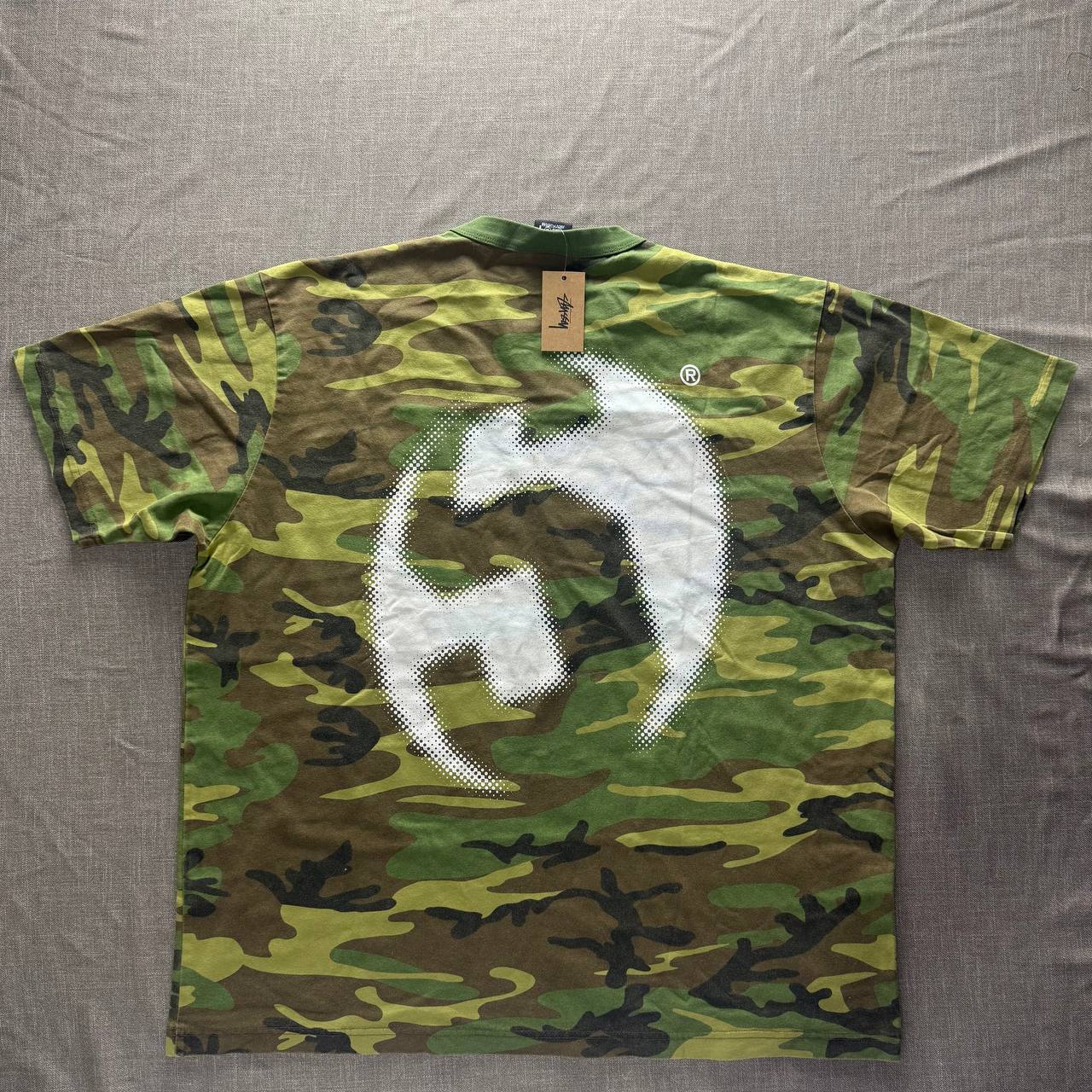 Stussy Camo Tee — "S" Logo Back Print