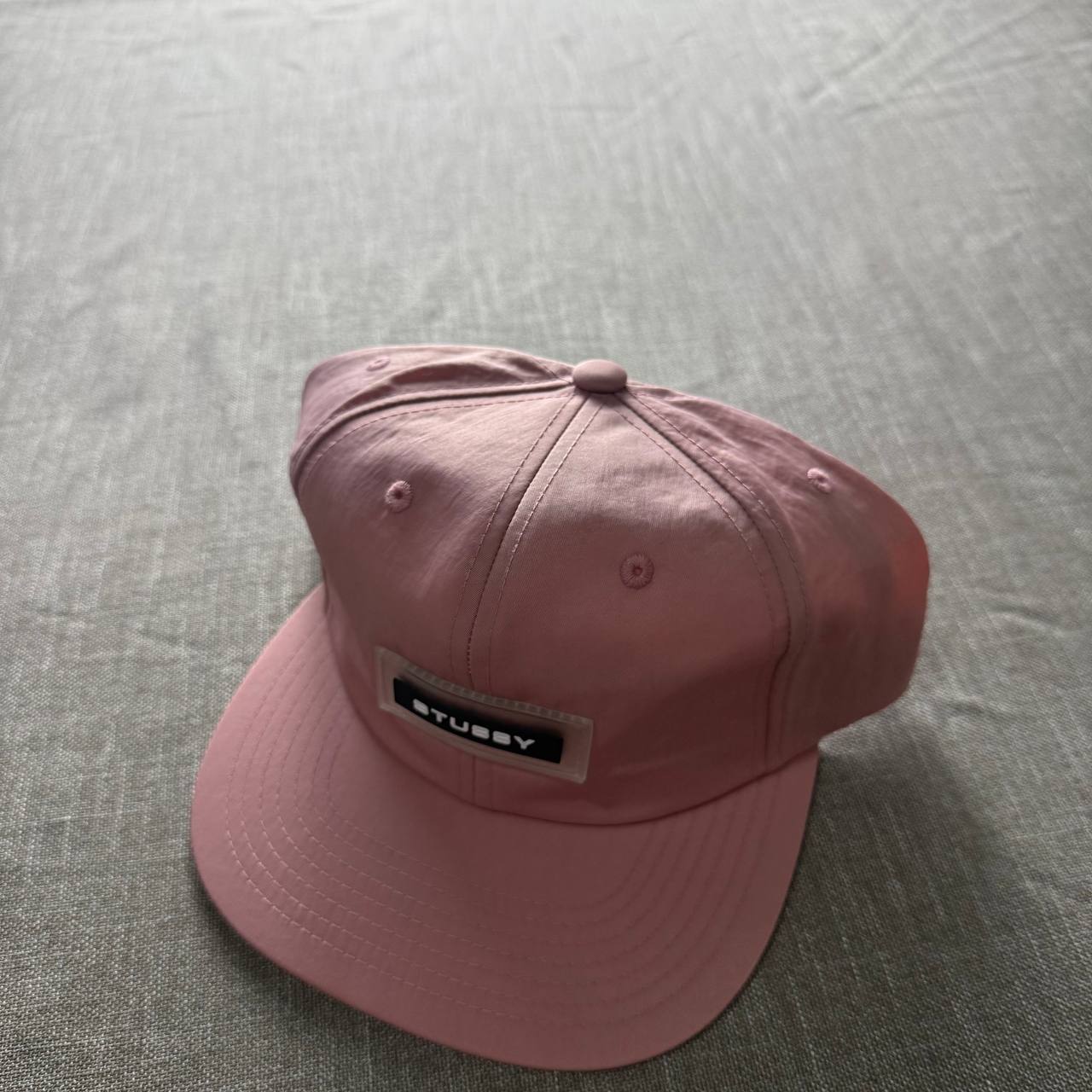 Stussy Woven Label Cap — Pink