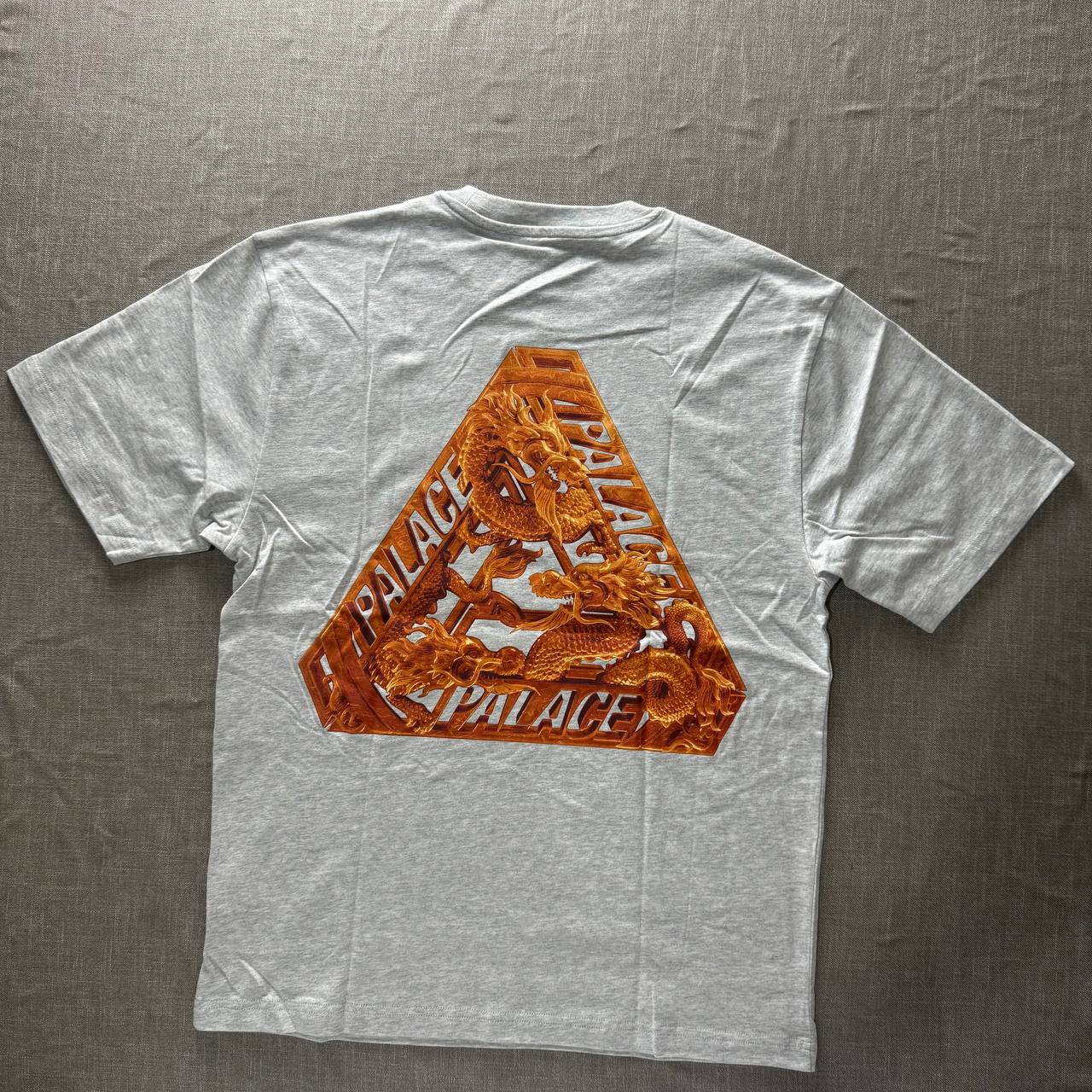Palace Hong Kong Exclusive Dragon Tri-Ferg Tee — Grey