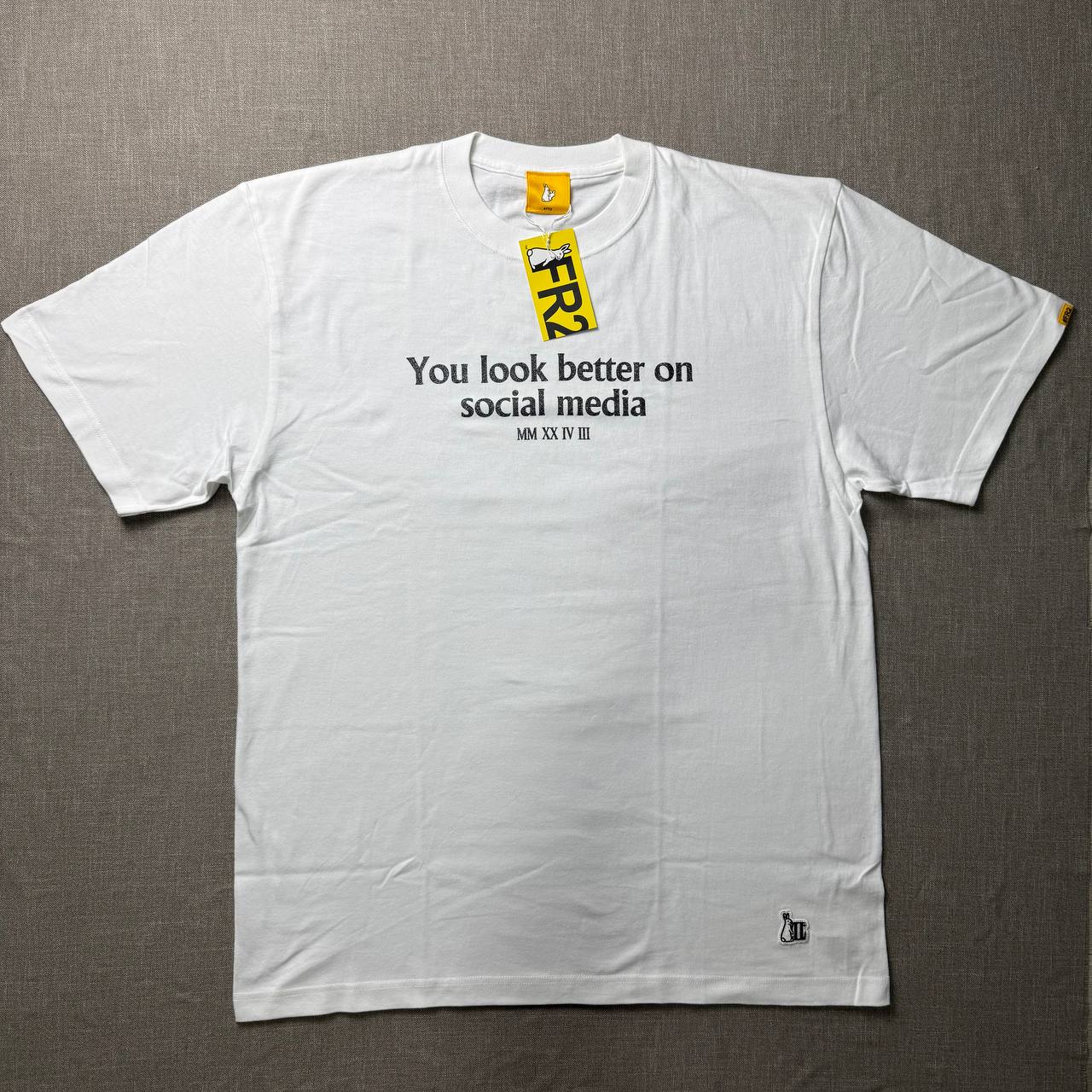 FR2 x Luxury Love "You Look Better On Social Media" Tee — White