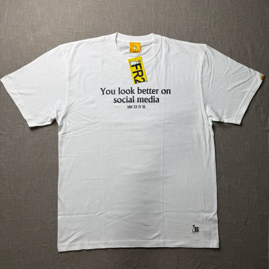 FR2 x Luxury Love "You Look Better On Social Media" Tee — White