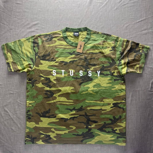 Stussy Camo Tee — "S" Logo Back Print