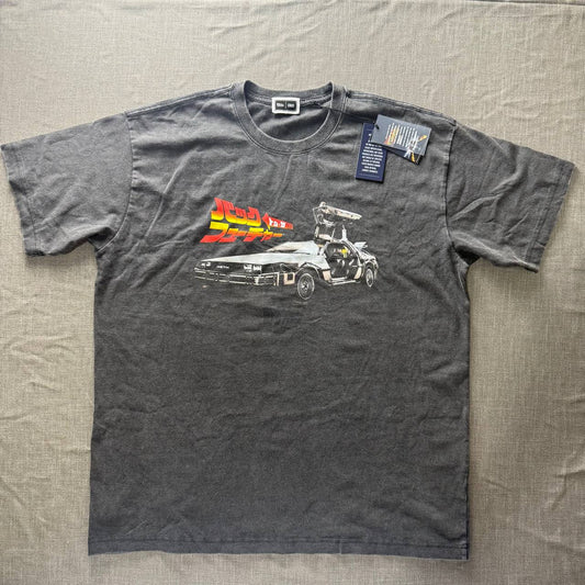 KITH x Back to the Future DeLorean Tee — Vintage Wash Grey