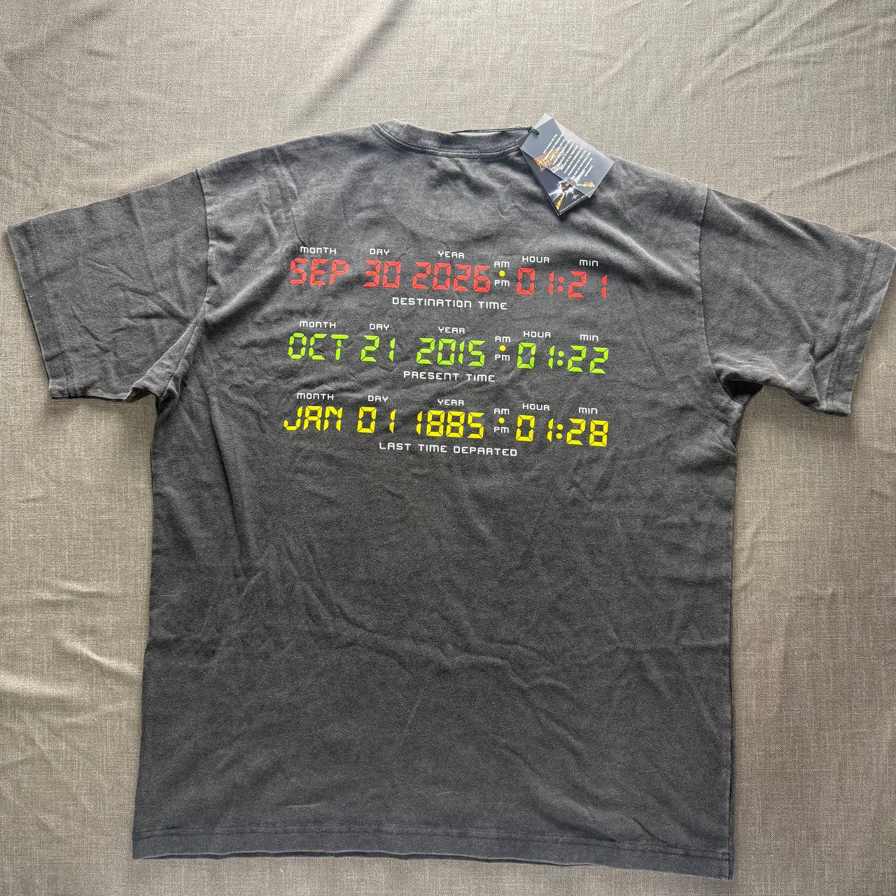 Kith x Back to the Future DeLorean Tee — Vintage Wash Grey