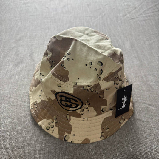 Stussy SS Link Bucket Hat — Desert Camo
