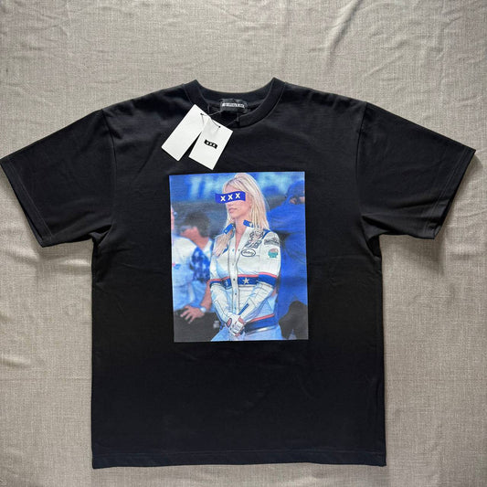 GOD SELECTION XXX Graphic Print Tee - "Racing" print