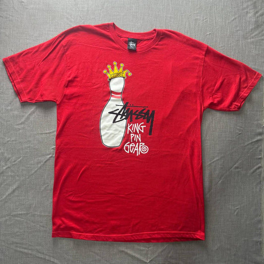 Stussy King Pin Gear Tee — Red